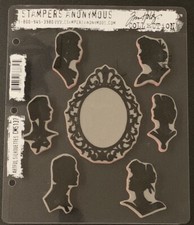 Stampers Anonymous Tim Holtz Cling Stamp CMS137 Artful Silhouettes