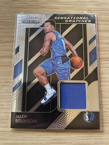Jalen Brunson 2018-19 Panini Prizm Sensational Swatches #76 mavericks knicks