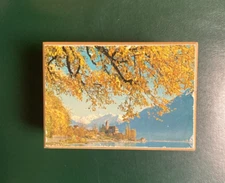 Vintage Thorens 4" x 3" x 2" Wooden Music Box Plays Skaters Waltz