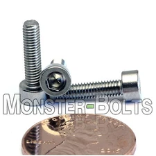 M3 Stainless Steel Socket Head Cap Screws, A2 / 18-8 Metric DIN 912, 0.50 Coarse