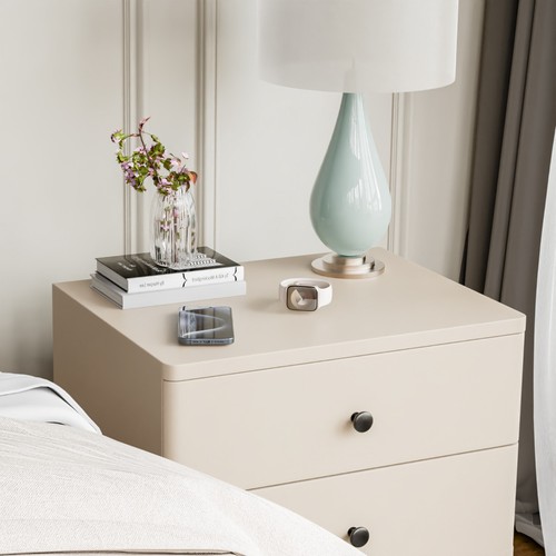 Modern Wooden Nightstand Bedside Table Bedroom End Side Desk Table w/ 2 Drawers - Picture 15 of 15