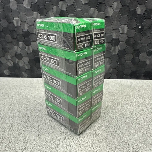10-ROLLS Fujifilm FUJI Neopan 100 Acros II Black &White 120 Roll Film EXP 6/26
