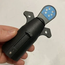 7 Way RV Blade Trailer Light Wiring Tester Hitch LED 7Pin Plug Connector Adapter