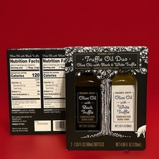 Trader Joe's Truffle Oil Duo Olive Oil Black Truffle  White Truffle Oil Set 1ea