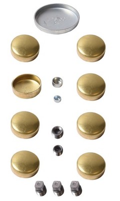Enginetech PK185B Brass/Steel Freeze Plug Set for 1985-2009 Chevrolet/GMC 4.3L