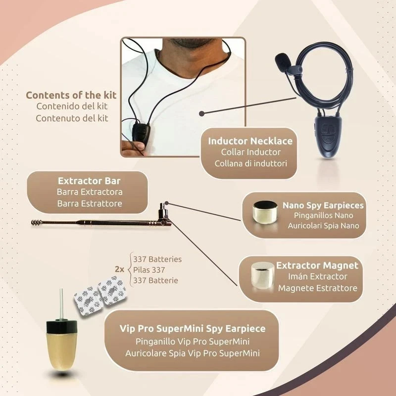 2025 New Spy Earpiece In-ear Ultra Invisible Hidden Wireless Covert - Image 3 of 4