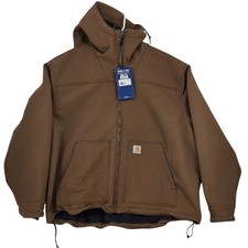 Carhartt Super Dux Jacket Mens 2XL Brown NEW Relaxed Fit Sherpa Lined