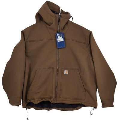 Carhartt Super Dux Jacket Mens 2XL Brown NEW Relaxed Fit Sherpa Lined