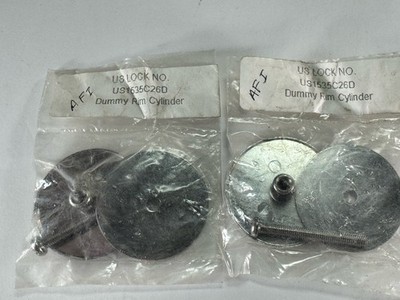 Lot of 2 US Lock No. US1535C26D Dummy Rim Cylinder -Silver