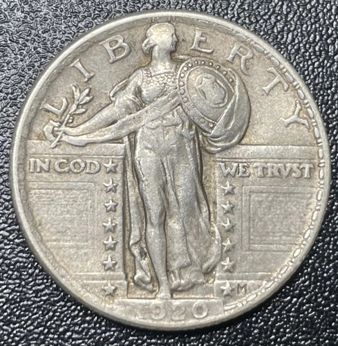 1920-P Standing Liberty Quarter 25c XF Extra Fine Nice Original Coin