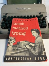 Vintage Remington Rand Letter-Riter Typewriter Case Plus Instruction Book Works thumbnail