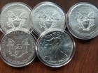 5x 2016 American Silver Eagle $1 Coins BU 1 oz .999 Silver ASE Lot w/ Capsules — photo 3
