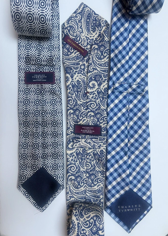 Krawatten Konvolut, 3 Designer-Krawatten, von Charles Tyrwhitt, LondonTopzustand - Bild 1 von 1