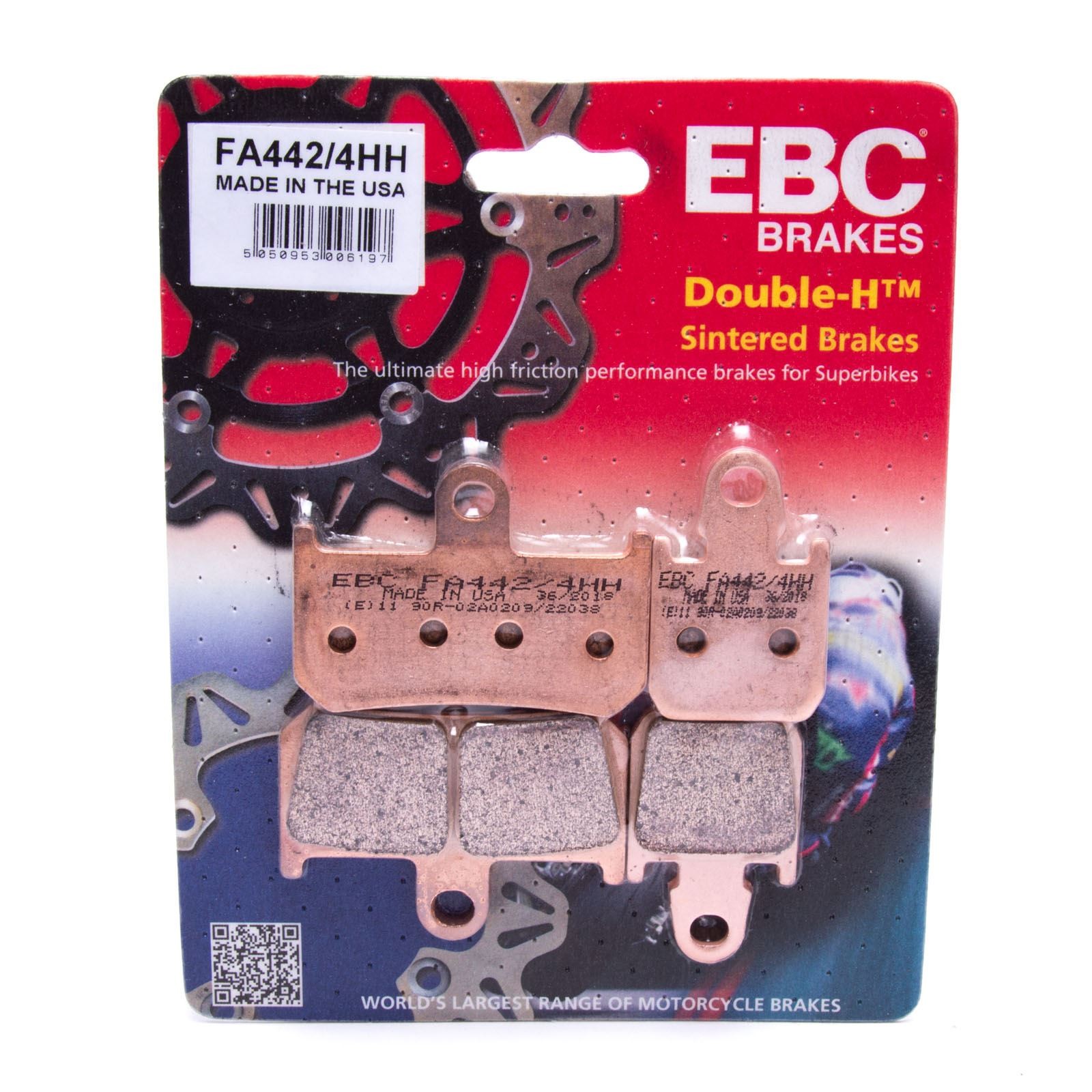EBC FA442-4HH Sintered Brake Pads for Yamaha YZF-R1 07-08