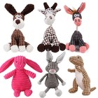 Plush Dog Squeaky Toys Bite Resistant Dogs Chew Toy Puppy Teeth Cleaning Toys