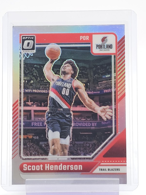 SCOOT HENDERSON 2024-25 DONRUSS OPTIC HOLO PRIZM #153 TRAIL BLAZERS Q7262