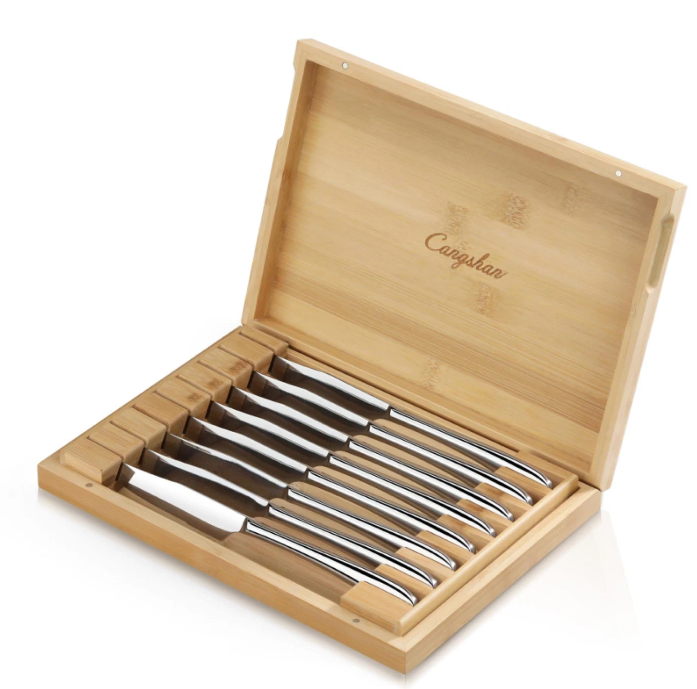 Cangshan Rain 2 Stainless Steel 8 Piece Steak Knife Set with Bamboo Box 1027044
Opens in a new windo