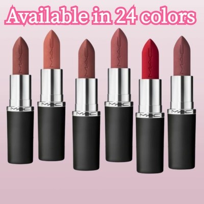 MAC Cosmetics Authentic Silky Matte 12HR Wear Lipstick 24 colors  0.12 oz