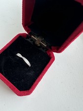 White gold diamond wedding band.