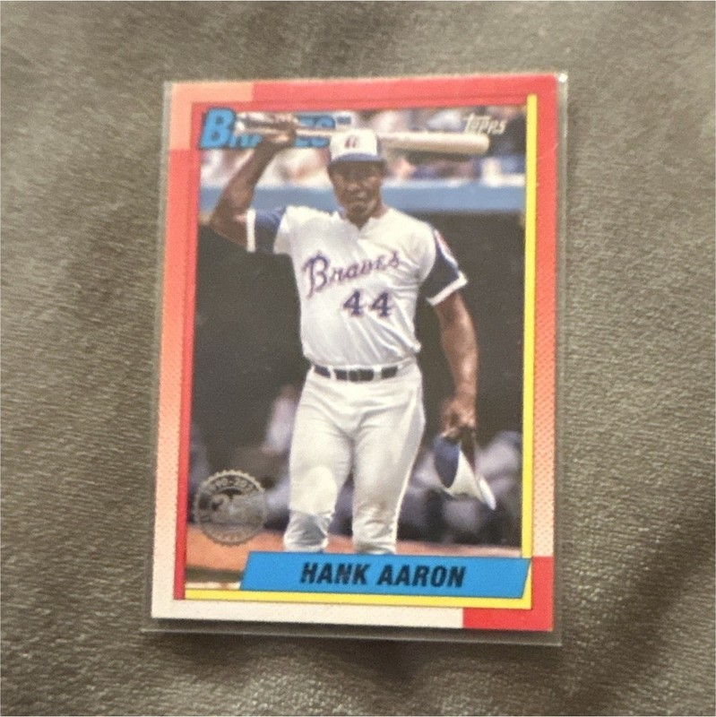 Topps 2025 Series 1 Hank Aaron Atlanta Braves 1990 Topps Insert #T90-14
