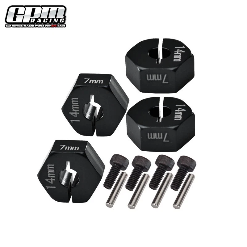 GPM Alu Hex Adapter 14x7mm For Optional 14mm Hex Wheel Only For EXO Terra Buggy - Image 2 of 4