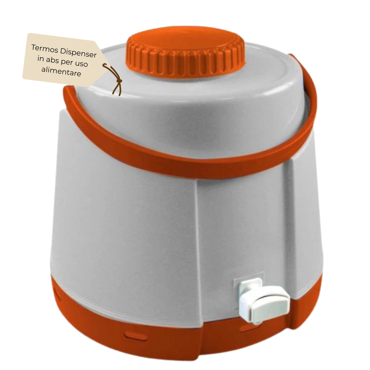 CLISPEED Borraccia da 5 litri con tappo a vite, per uso alimentare, con manico facile da impugnare, per sport, viaggi, campeggio, uso residenziale e commerciale