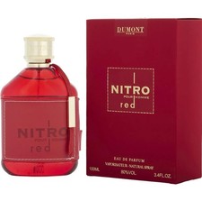 Dumont Nitro Red Eau de Parfum Spray 3.4 fl oz 100ml for Men Regular Size