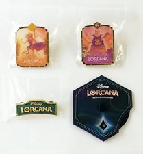 Set of 3 pins Disney Lorcana Promo Pin and lore counter Rapunzel Pooh FS JAPAN