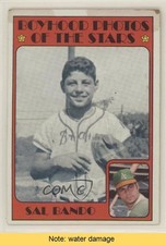 1972 Topps Boyhood Photos of the Stars Sal Bando #348 READ 1m8