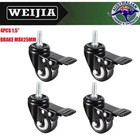 1.5" 40mm M8x25mm 4pcs Swivel with Brake PU BOLT Castor Caster Wheel Wheels