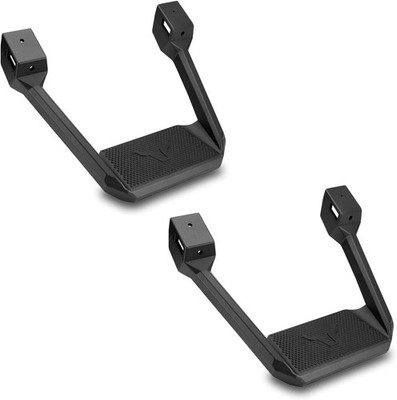 Bully Hoop Side Step Black Aluminum For 05-23 Toyota Tacoma 350lb Max Load Pair