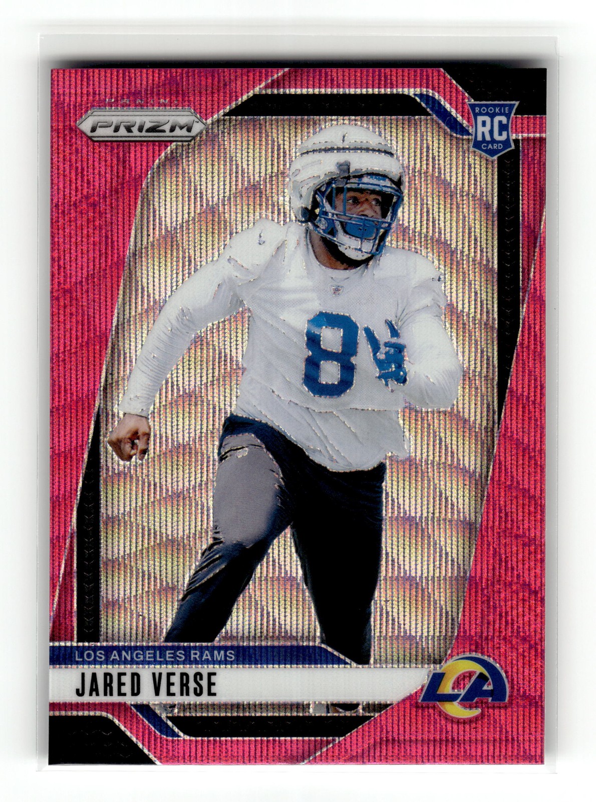 Jared Verse 2024 Panini Prizm #341 Rookie Los Angeles Rams Pink Wave RC