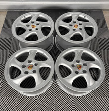 Oem 18 Porsche Hollow Spoke Turbo Twist Wheels 993 911 996 Genuine Oem 18 Porsche Hollow Spoke Turbo Twist Wheels 993 911 996 Genuine