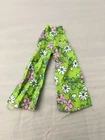 Vintage 1970s Barbie Doll Clothing Handmade Green With Flowers Bell Bottom Pants