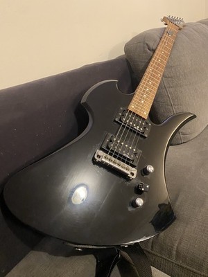 B.C. Rich Bronze Series Mockingbird BLACK two Humbuckers Electric Guitar