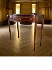 Edwardian  Inlaid Cutlery Side Table/Buffet. Mapping&Webb EPNS Silver Cutlery. 