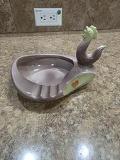 Vintage Royal Windsor Rooster Ceramic Ashtray Mid Century MCM USA Brown Green