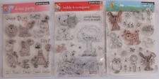 Penny Black Clear Stamps Critters "fresh new day", "dino party" und "teddy & com