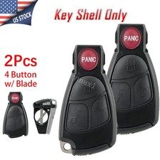 2 4 Button Smart Car Key Fob Case Iyz-3312 For Mercedes Benz C E S Cl Clk Sl Slk