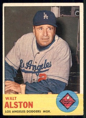 1963 Topps #154 Walt Alston