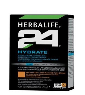 H24 Hydrate Orangegeschmack 20 x 5,3 g Kalorienarmes Elektrolytgetränk