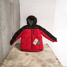 Eddie Bauer Kids 4T Puffer Jacket Red Black Sherpa Lined NWT Hooded