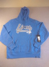 NEW WT Detroit Lions NFL New Logo Blue Men's Hoodie Sweatshirt Size LARGE SR$75