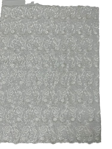 Black Stretch Lace Ribbon With Floral Pattern - 6 Inches Wide, 5 Yards, For Wedding Decor, DIY Crafts - View #7