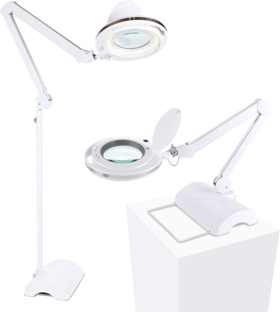 Magnifying Glass Led Reading Lamp, Brightech Lightview Pro Led Magnifying Glass Floor Lamp