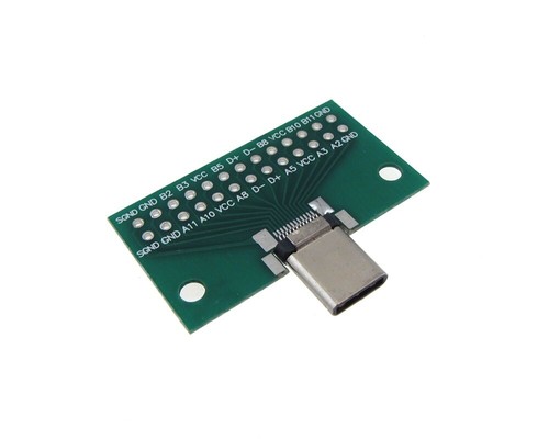 Connettore USB 3.1 Type-C scheda breakout DIP maschio - Foto 1 di 2