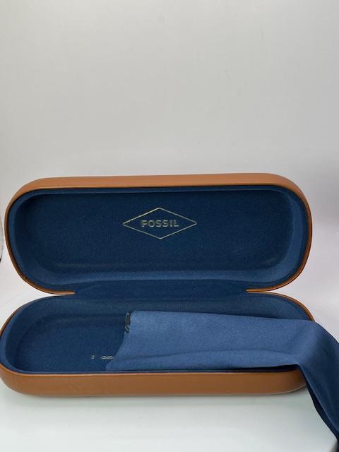 NEW Fossil FOS 7128 38I Crystal Blue Horn Eyeglasses 56/18  display picture 2