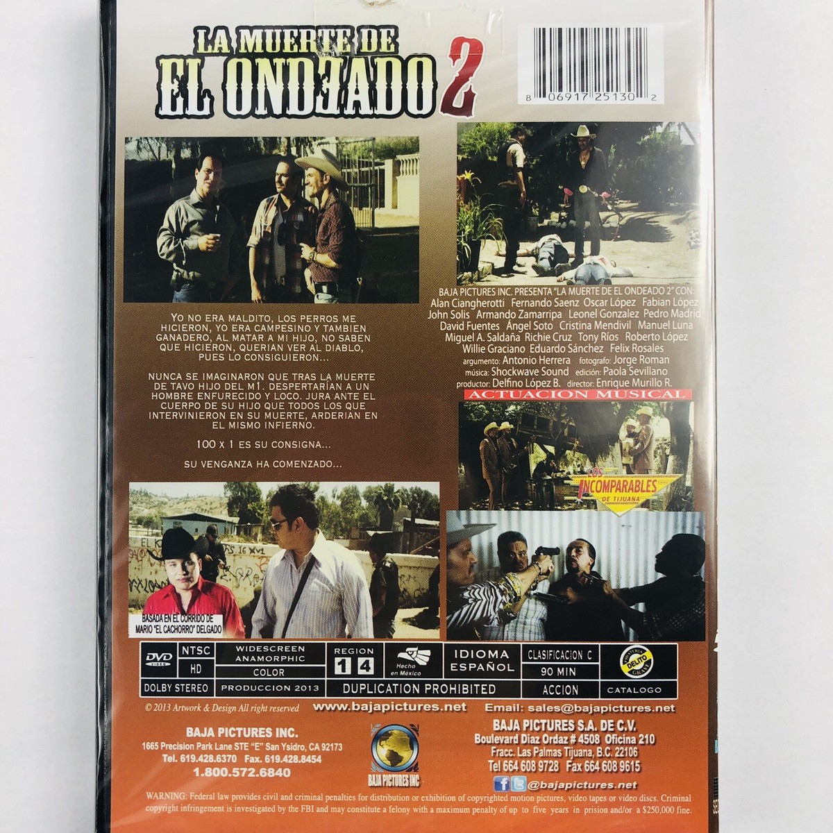 DVD LA MUERTE DE EL ONDEADO 2 LOS INCOMPARABLES DE TIJUANA OSCAR Y