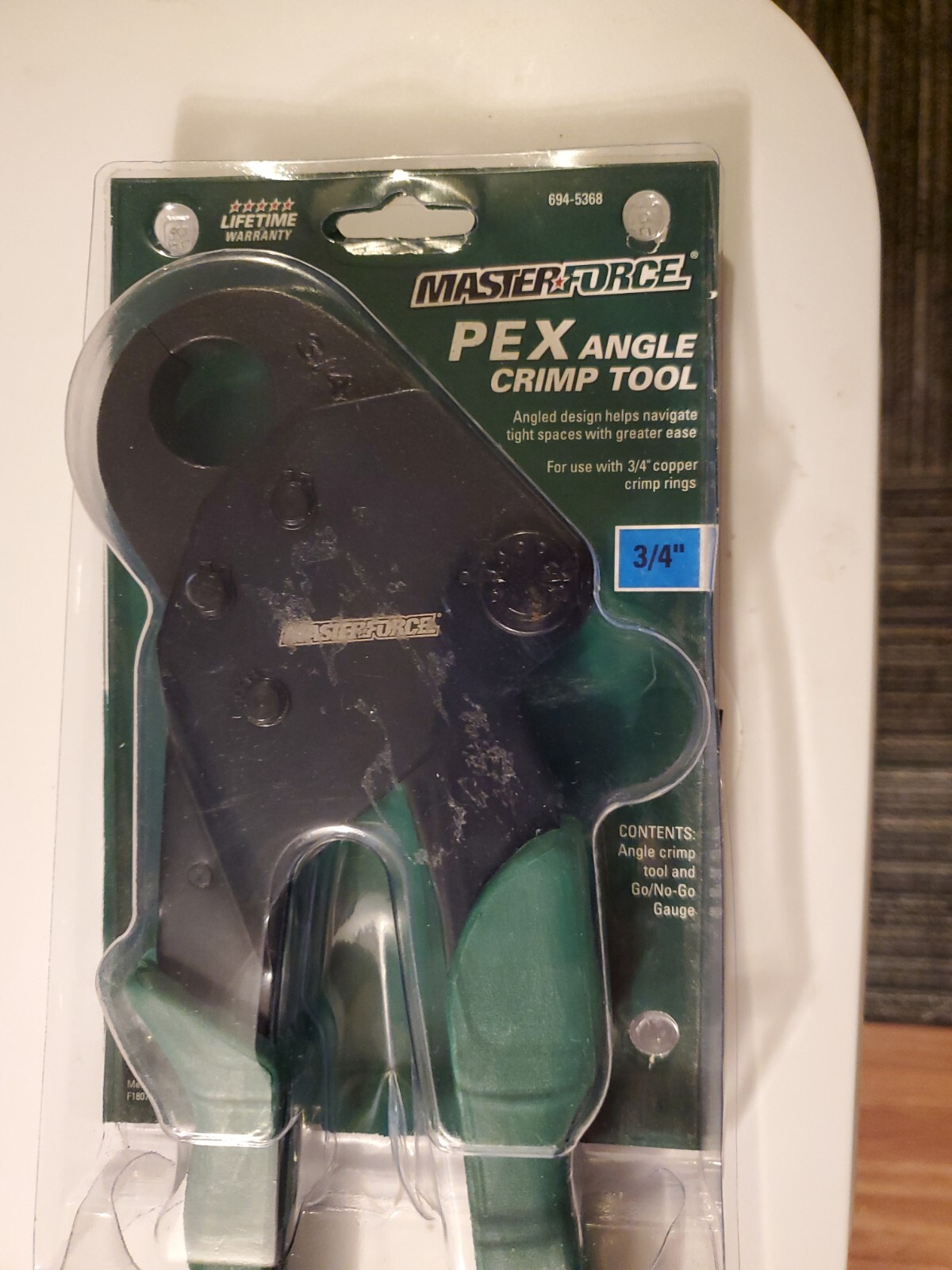 Brand New Masterforce® 3/4" Angle PEX Crimp Tool eBay