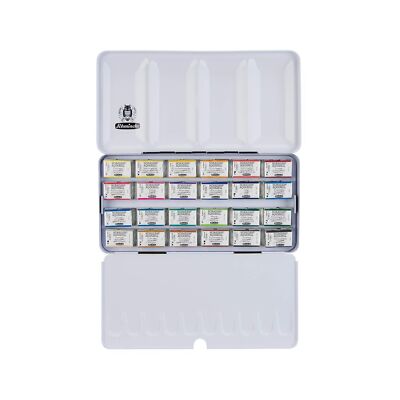 Schmincke - HORADAM  AQUARELL color box with 24 finest watercolors, 7432409